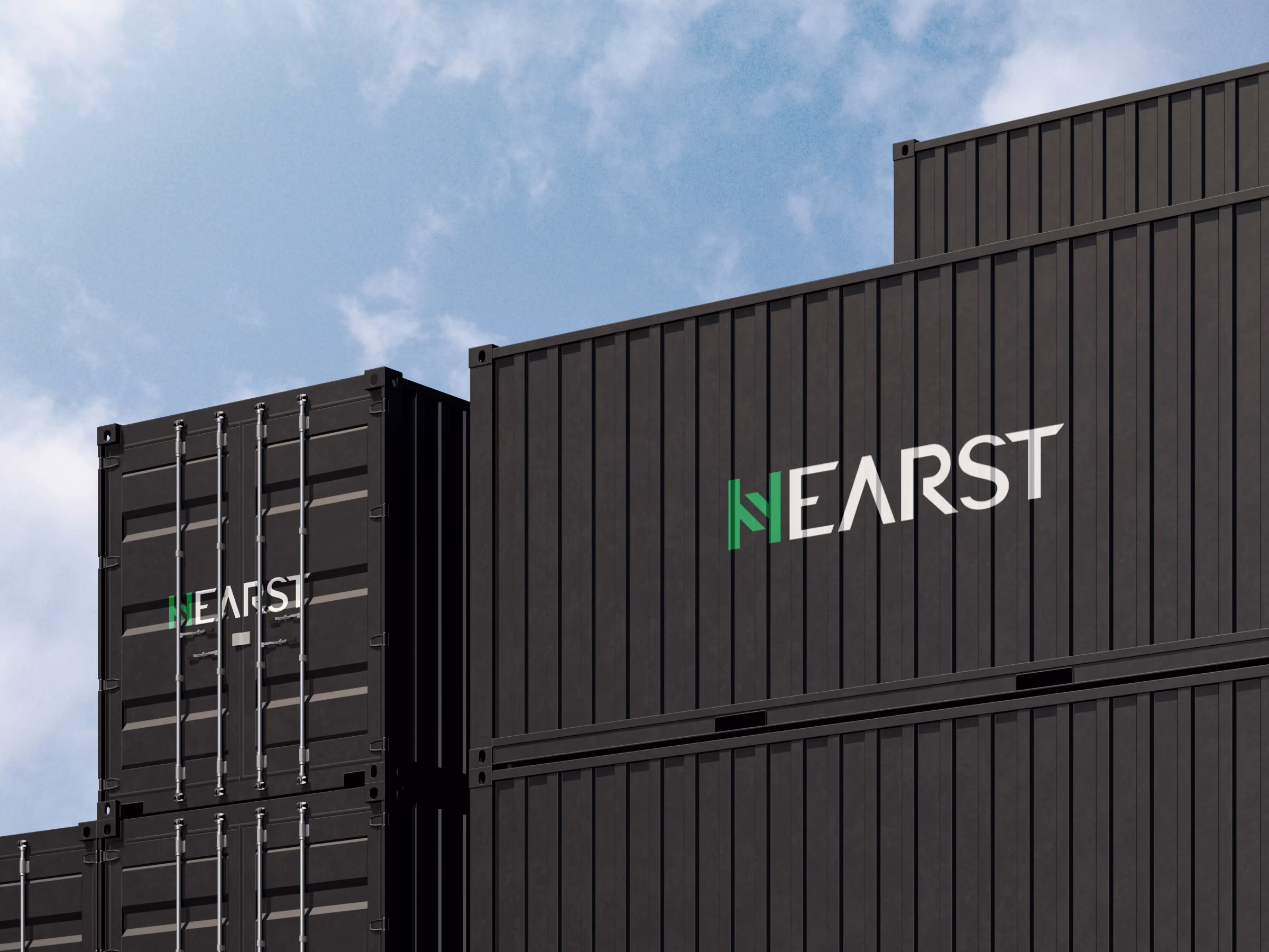 Hearst containers against the sky